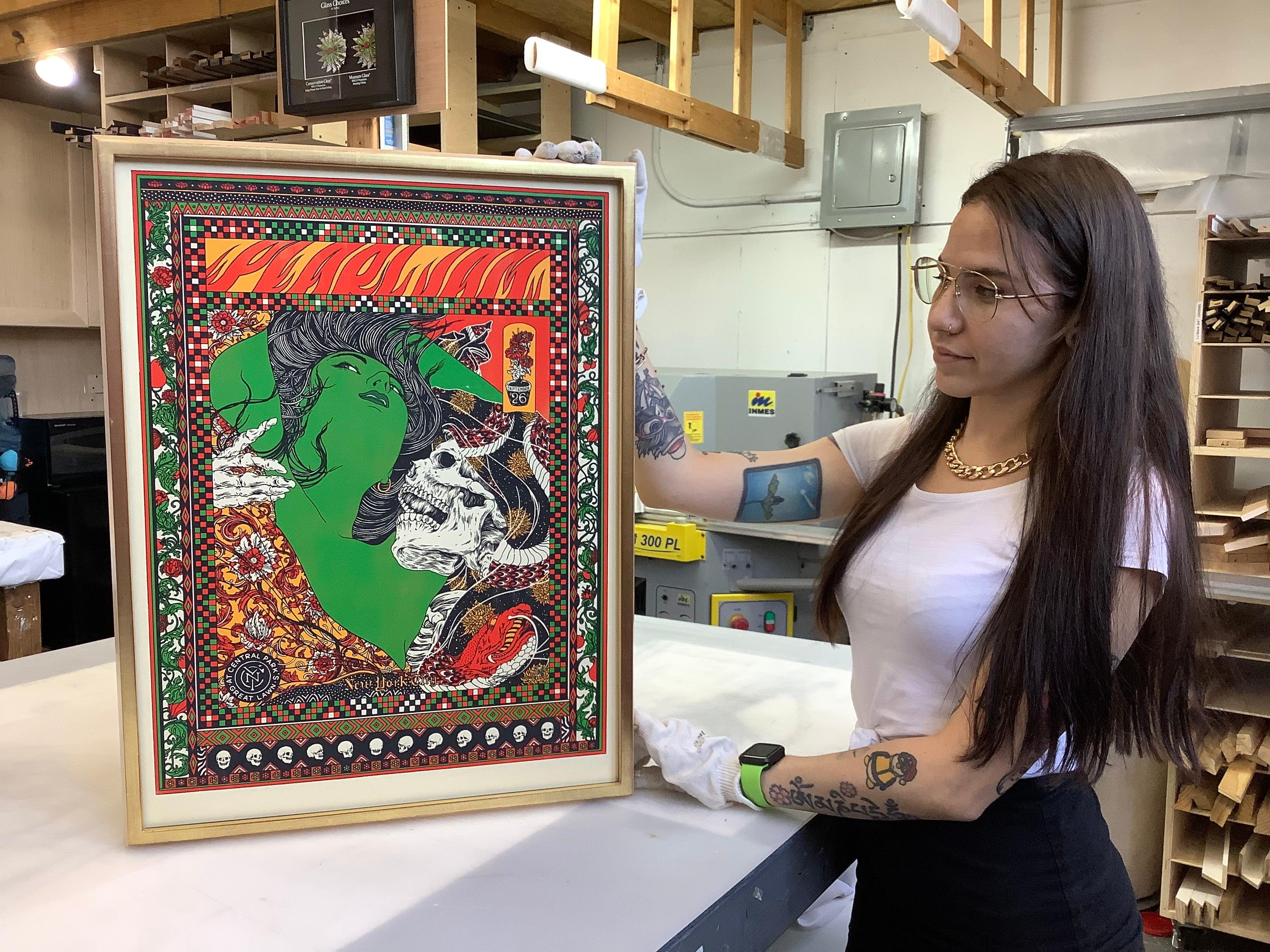 Double-Sided Gilded Picture Frame for Pearl Jam Silkscreen ...